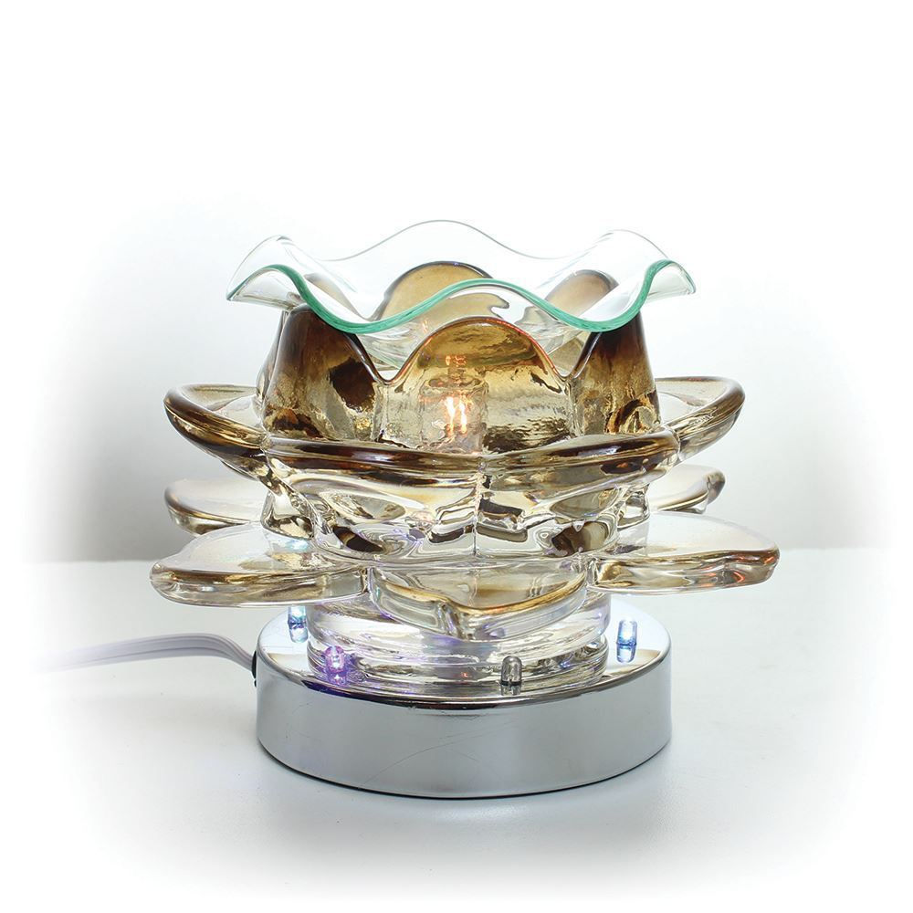 Rose Touch Lamp Oil Burner(BROWN)