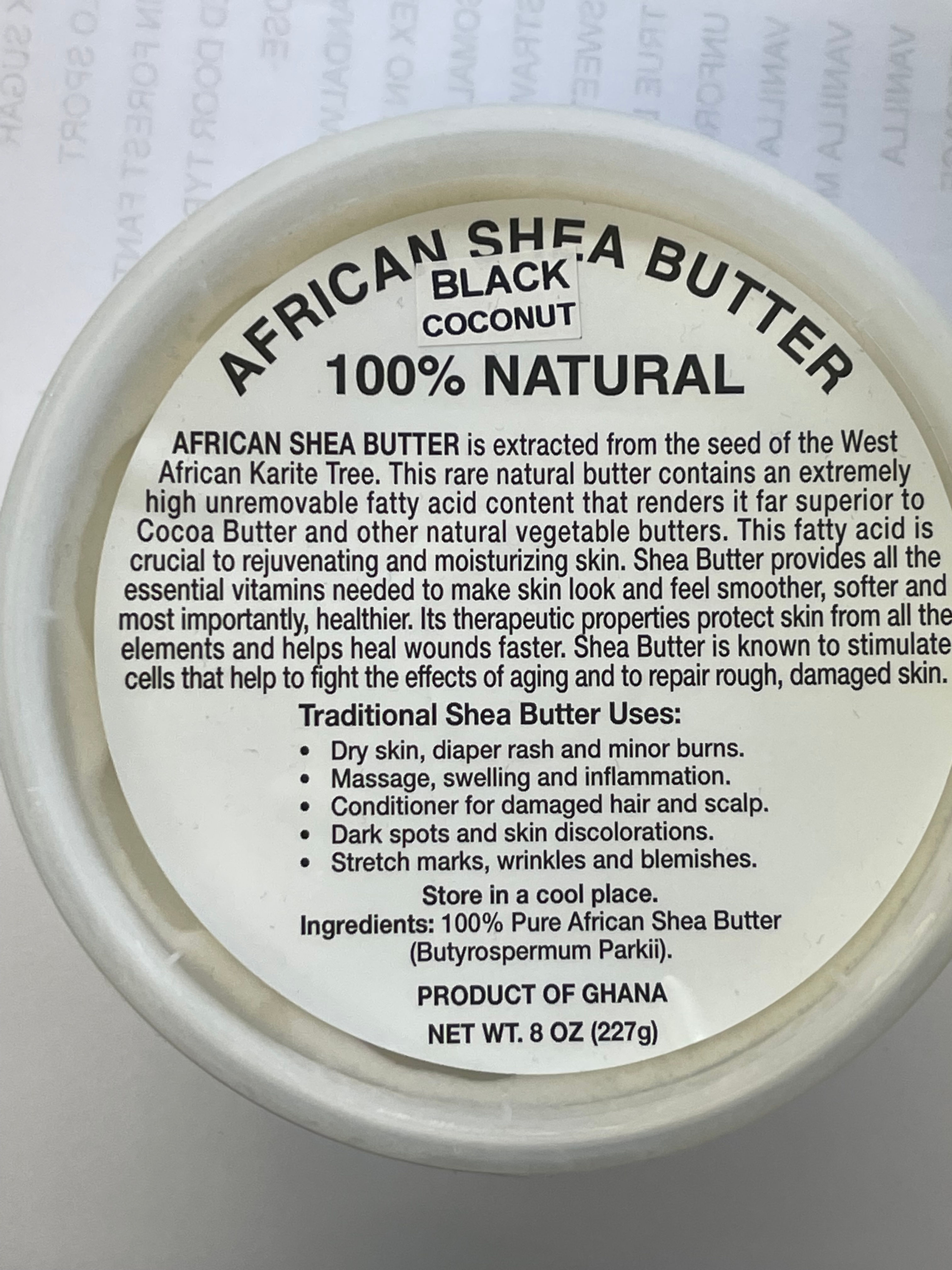 BLACK COCONUT SHEA BUTTER. 8.5oz