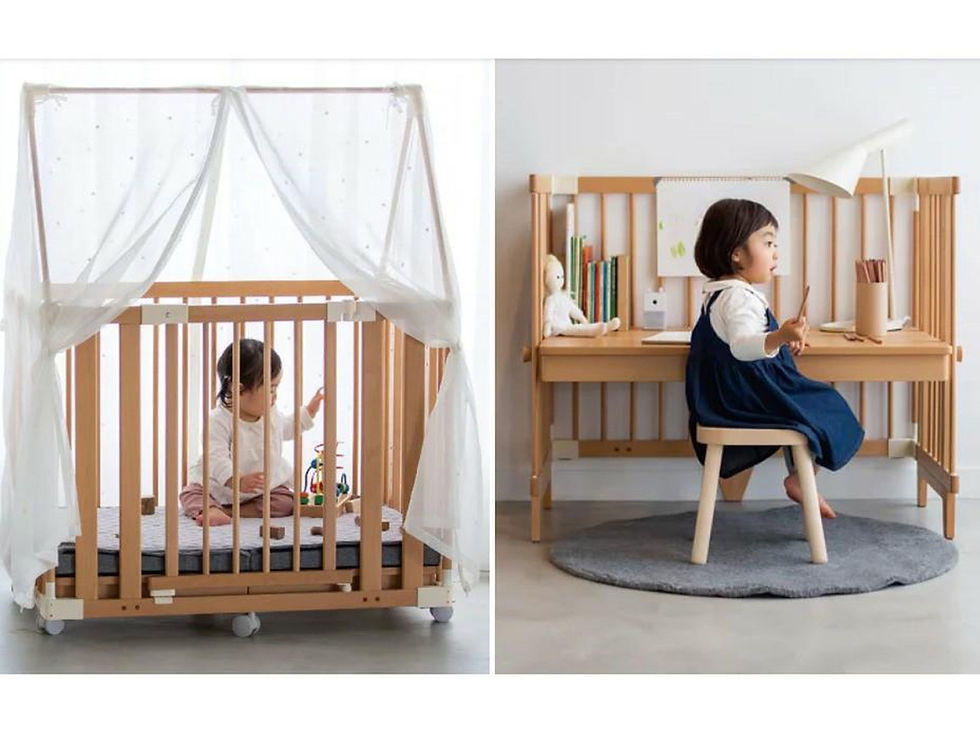 Thumbnail: FARSKA Creative Cot with Compact Bed  五合一親子共寢多功能嬰兒床連床褥組合套裝