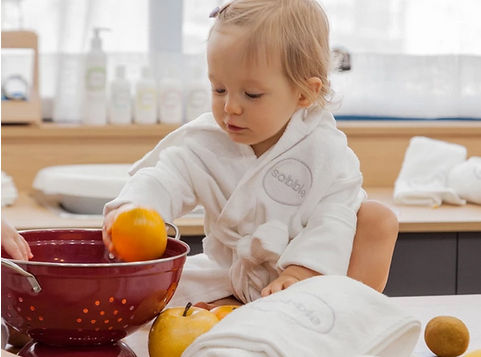 縮圖：SOBBLE Bamboo Fibre Baby Bath Robe  韓國抗菌防敏竹纖維浴袍