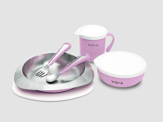 Thumbnail: VIIDA SOUFFLE Antibacterial Stainless Steel Tableware Set  抗菌不鏽鋼餐具組