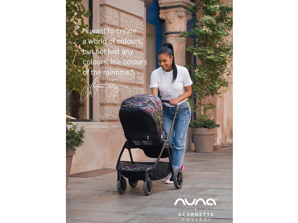 縮圖：NUNA TRIV NEXT Stroller Georgette Polizzi Limited Ed. 輕量型雙向嬰兒手推車,初生至4歲,彩繪限量版