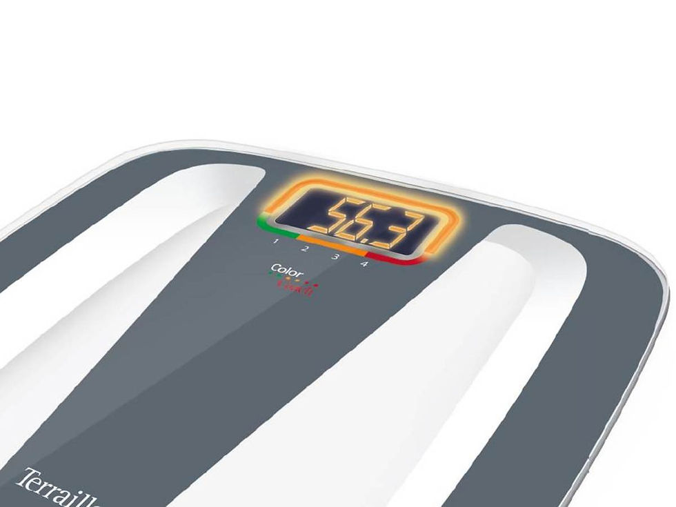 縮圖：TERRAILLON Electronic Bathroom Scale, Color Coach Quattro  增減磅數提示玻璃面板浴室磅秤