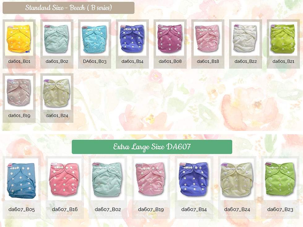 Thumbnail: BEBEMO Eco-Friendly Reusable Cloth Diaper, Plain Colour  淨色環保尿片褲