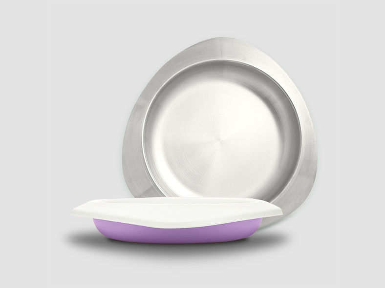 Thumbnail: VIIDA SOUFFLE Antibacterial  Stainless Steel Plate  抗菌不鏽鋼餐盤