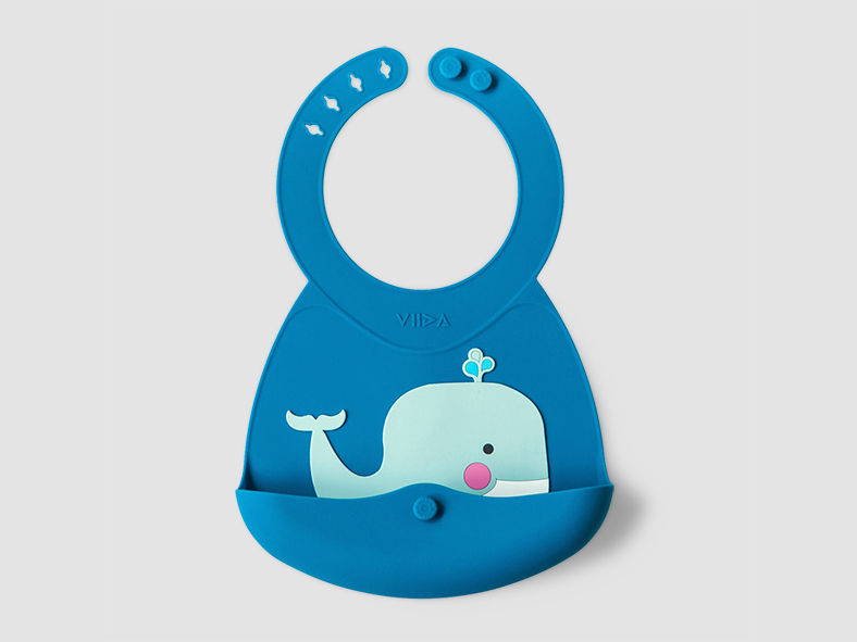 縮圖：VIIDA JOY Silicone Roll-Up Baby Bib, Animal Series  便攜式矽質圍兜-動物系列