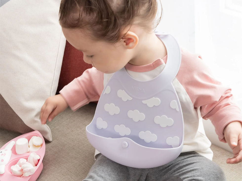 縮圖：VIIDA JOY Silicone Roll-Up Baby Bib, Chic Series  便攜式矽質圍兜-時尚系列