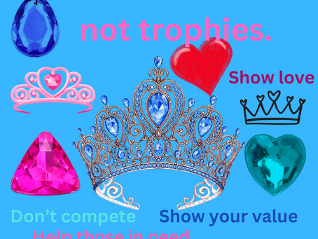 Search for crowns not trophies. The important question is “ Am I just out for myself, or did I help some one today?”