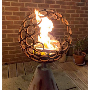 Globe style fire pit