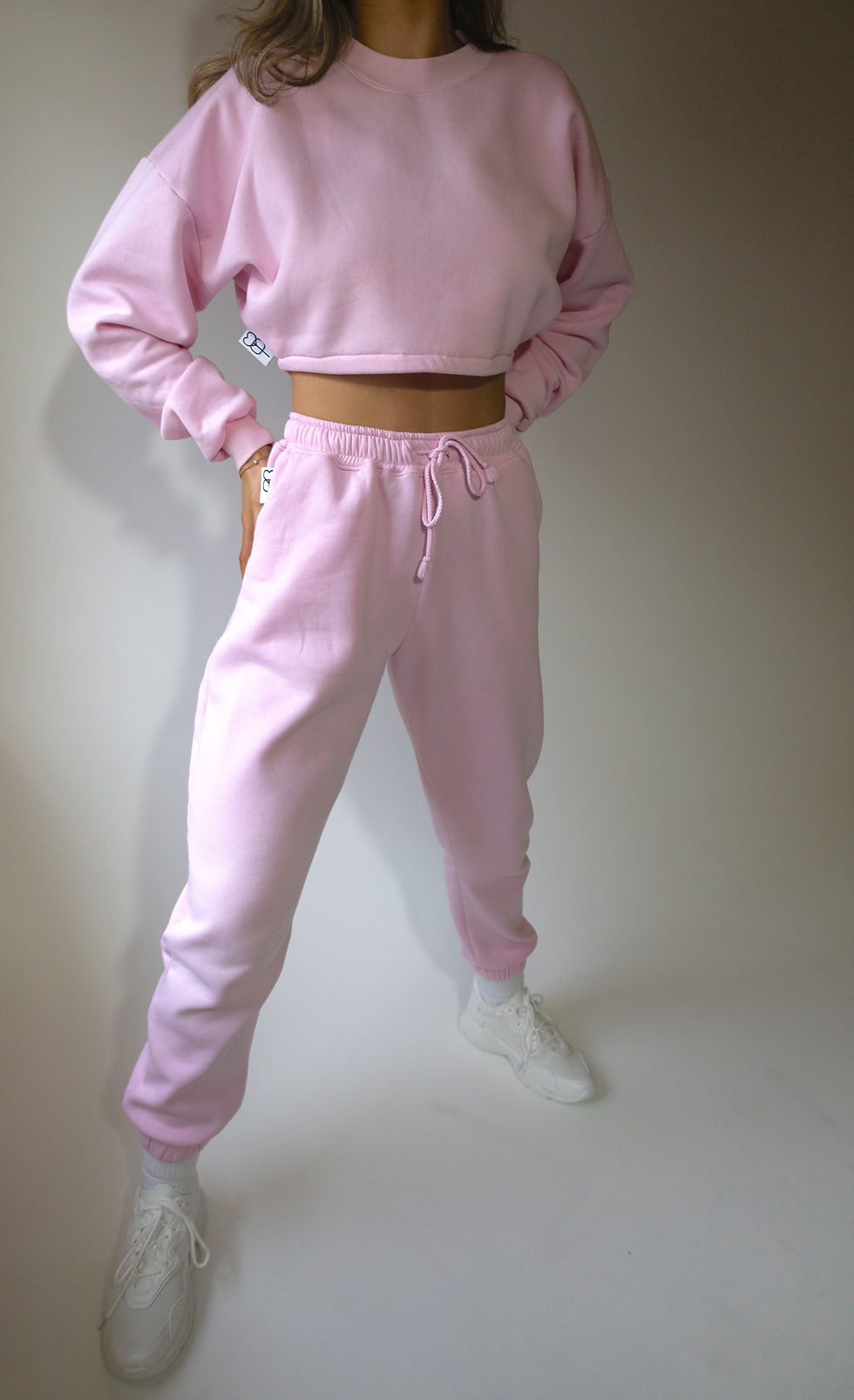 Thumbnail: Baby Pink High waisted Joggers Loungewear