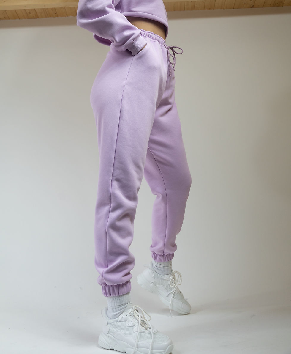 Thumbnail: Lilac Tracksuit Joggers Loungewear
