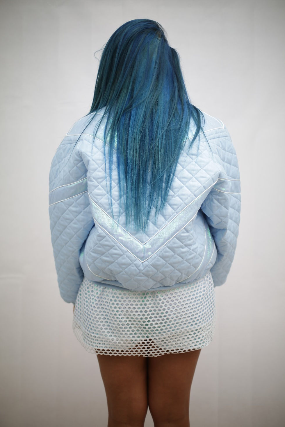 Thumbnail: All Baby blue bomber jacket