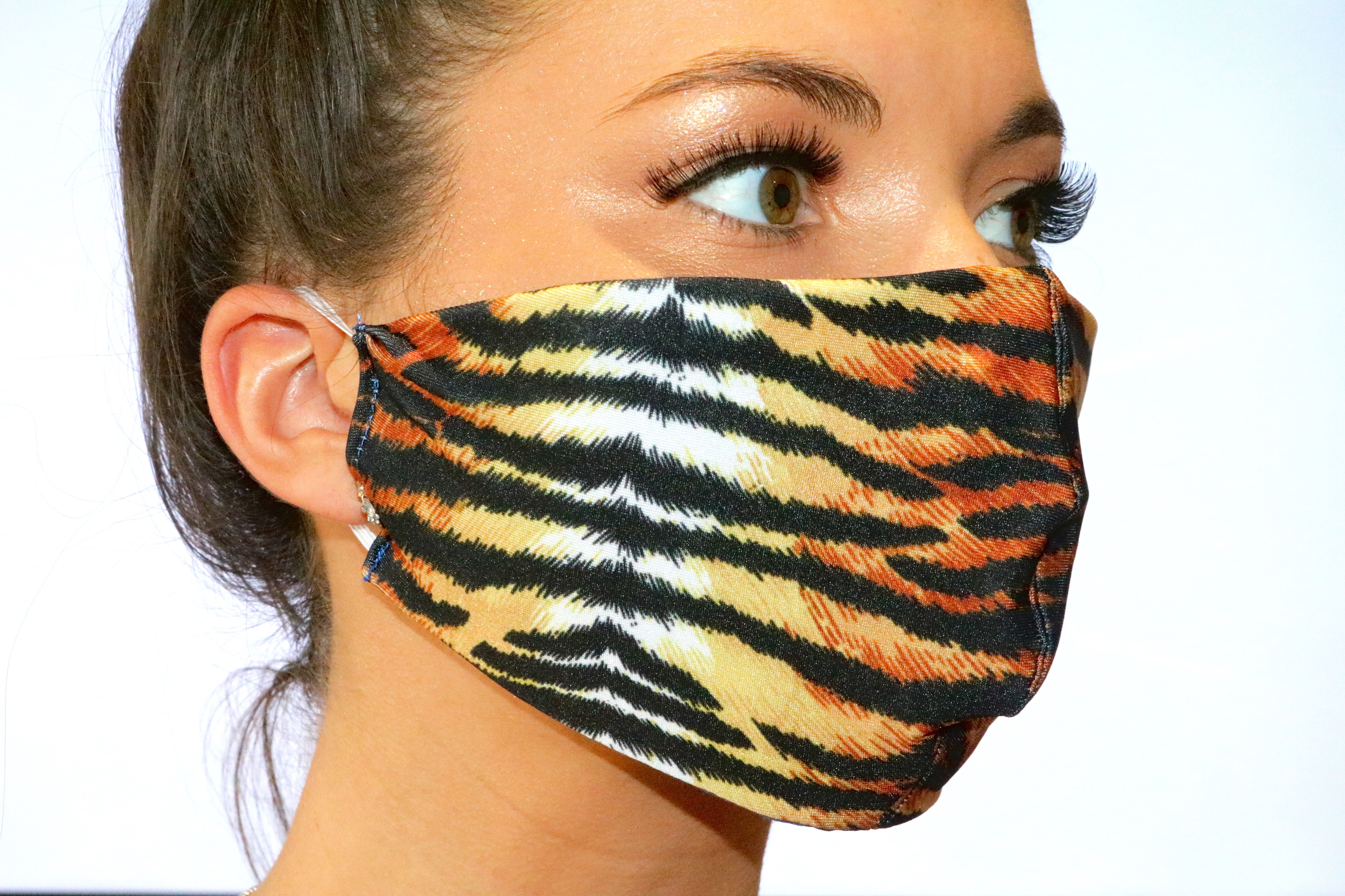 Tiger Print Face Mask