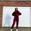 Thumbnail: Burgundy Sweatshirt Jumper Loungewear