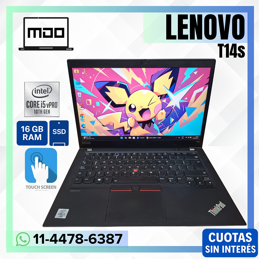 Notebook Lenovo T14s - TACTIL