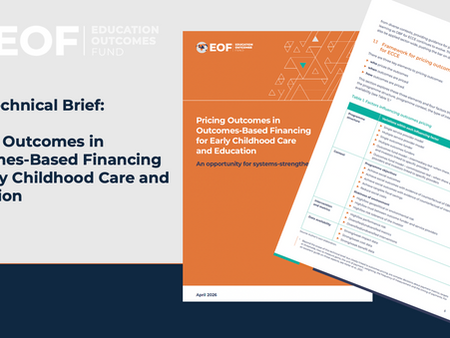 Pricing Outcomes in Outcomes-Based Financing for Early Childhood Care and Education