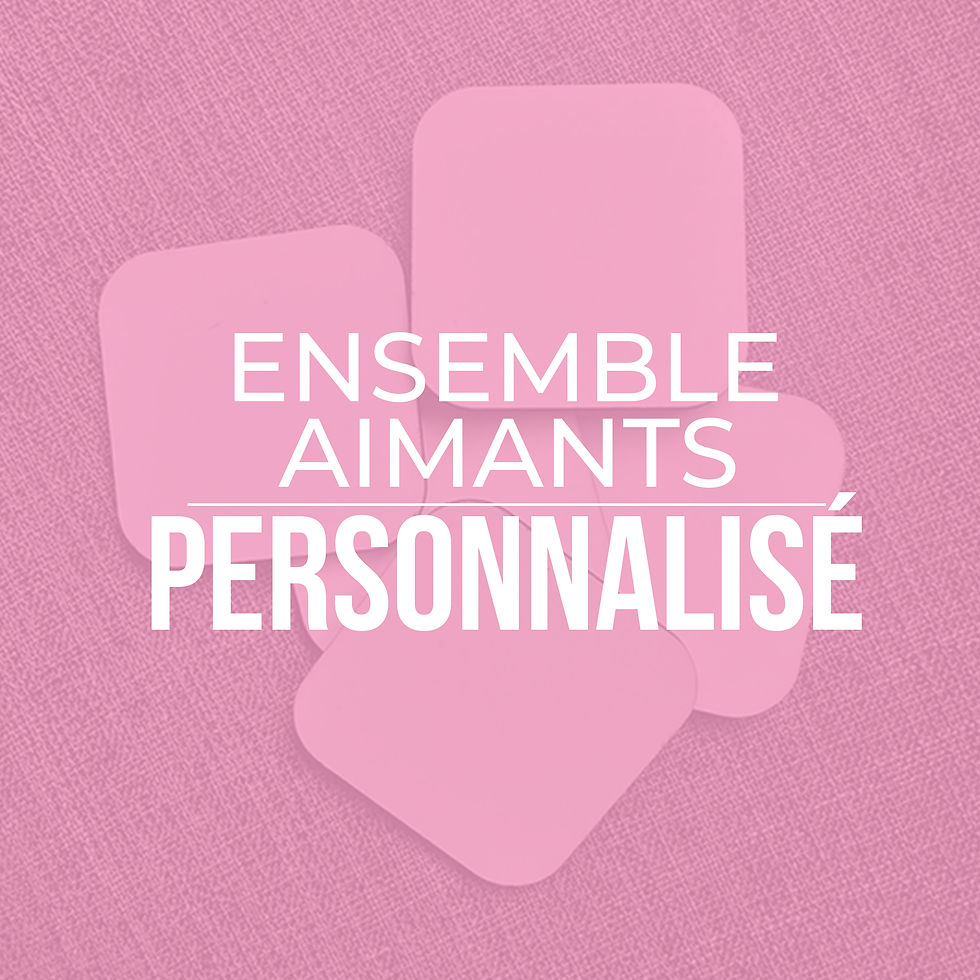 Aimants personnalisés - Ensemble de 5