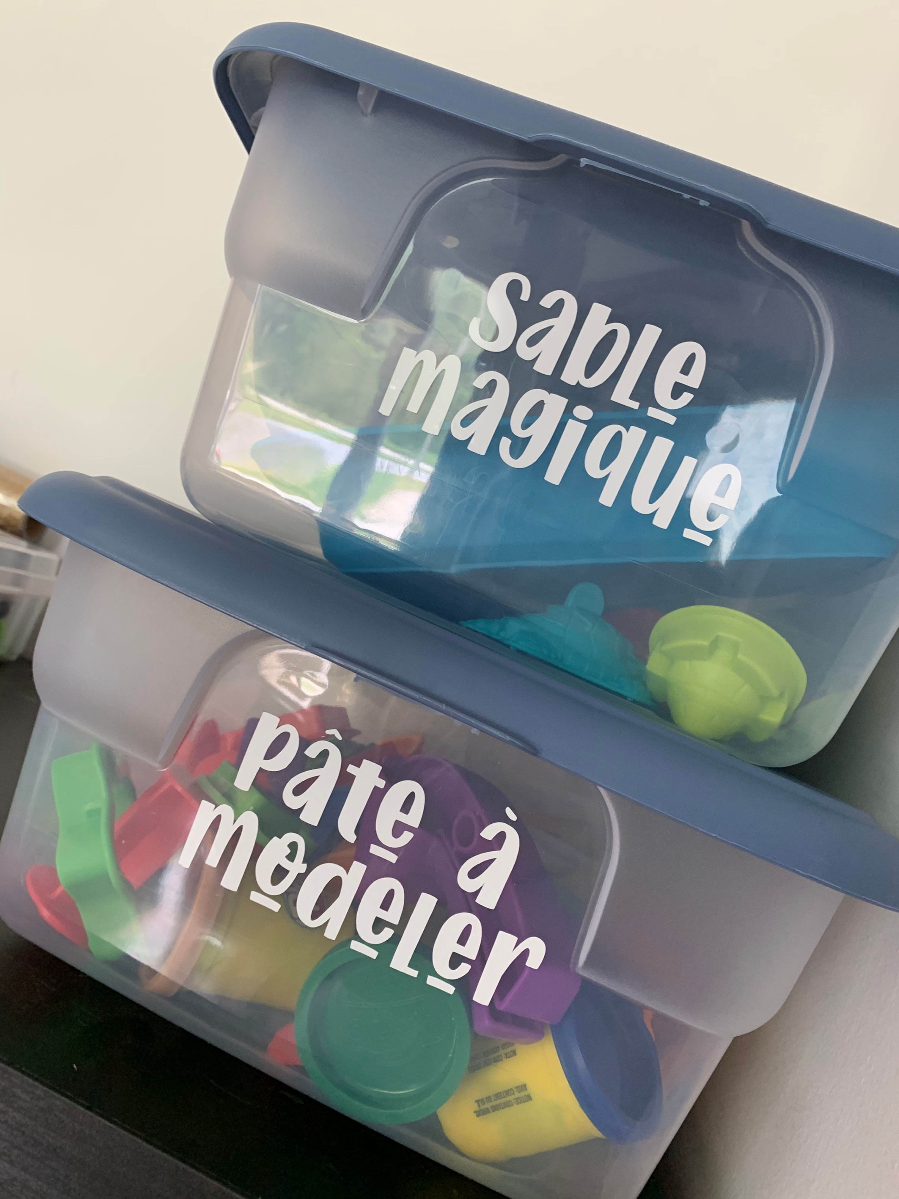 Cinq (5) Décalques - Rangement jouets