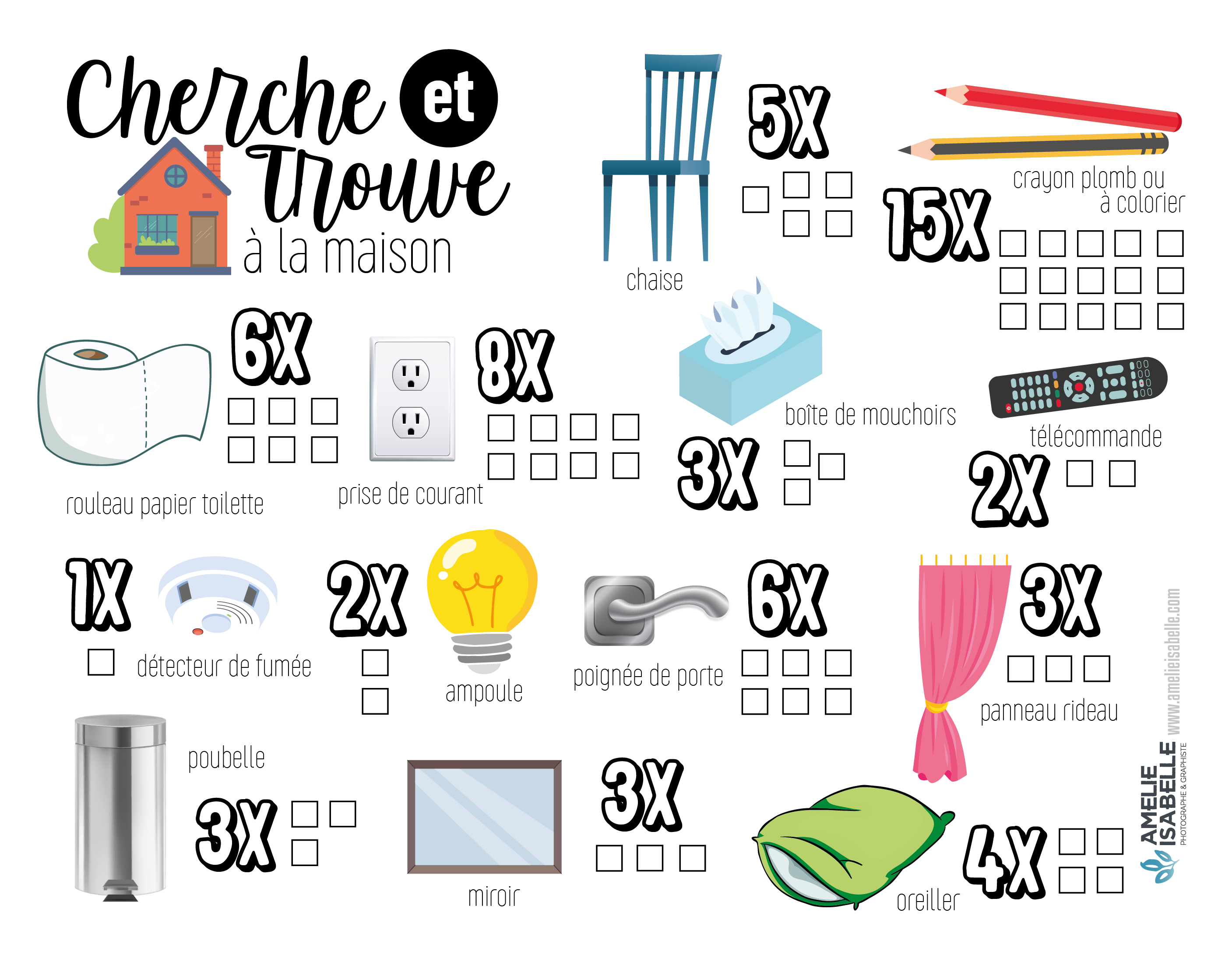 CHERCHE ET TROUVE - À la maison