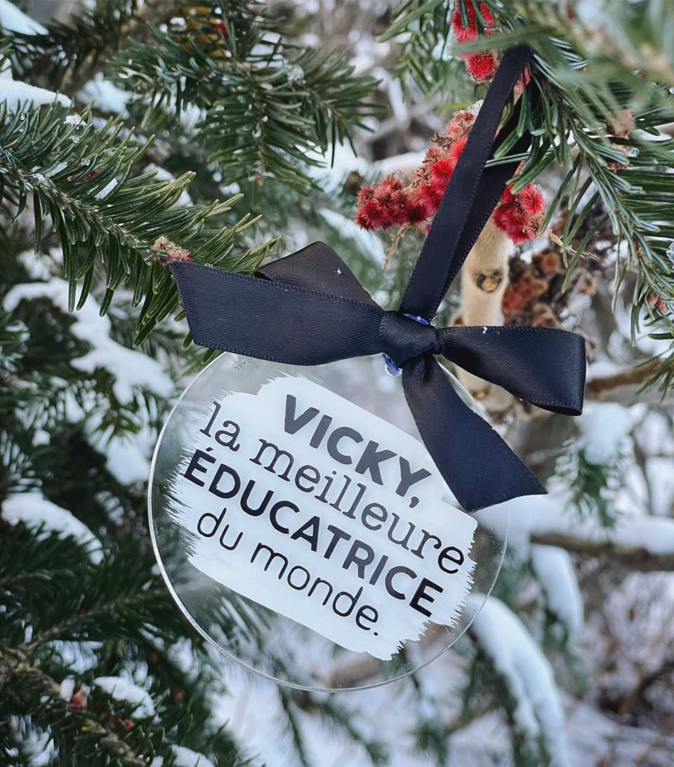 Ornement personnalisé - La/Le meilleur(e) !