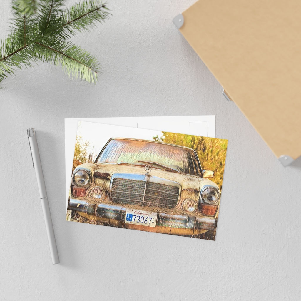 Old Mercedes Car Fine Art Postcards