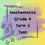 Thumbnail: Mathematics Grade 6 Term 1 Test