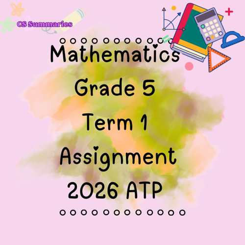 Math 5 Assignment Mathematics Grade 5 Term 1 Assignment | Cs Summaries