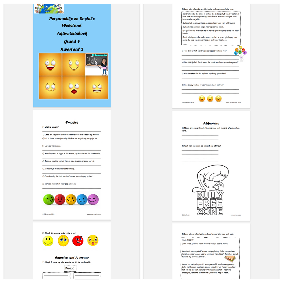 Thumbnail: Graad 4 Kwartaal 2 Werkboek bundel