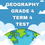 Thumbnail: Geography Grade 4 Term 4 Test