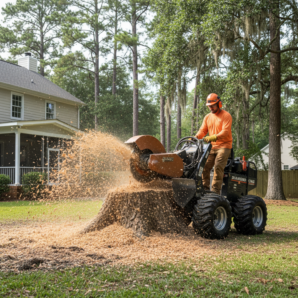 Professional stump grinding in Lexington SC