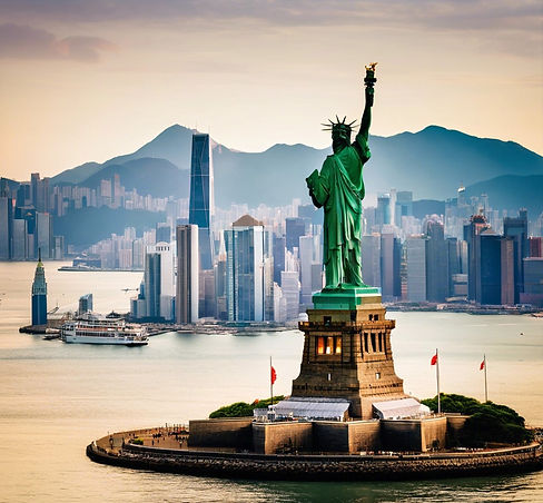 New York City to Hong Kong