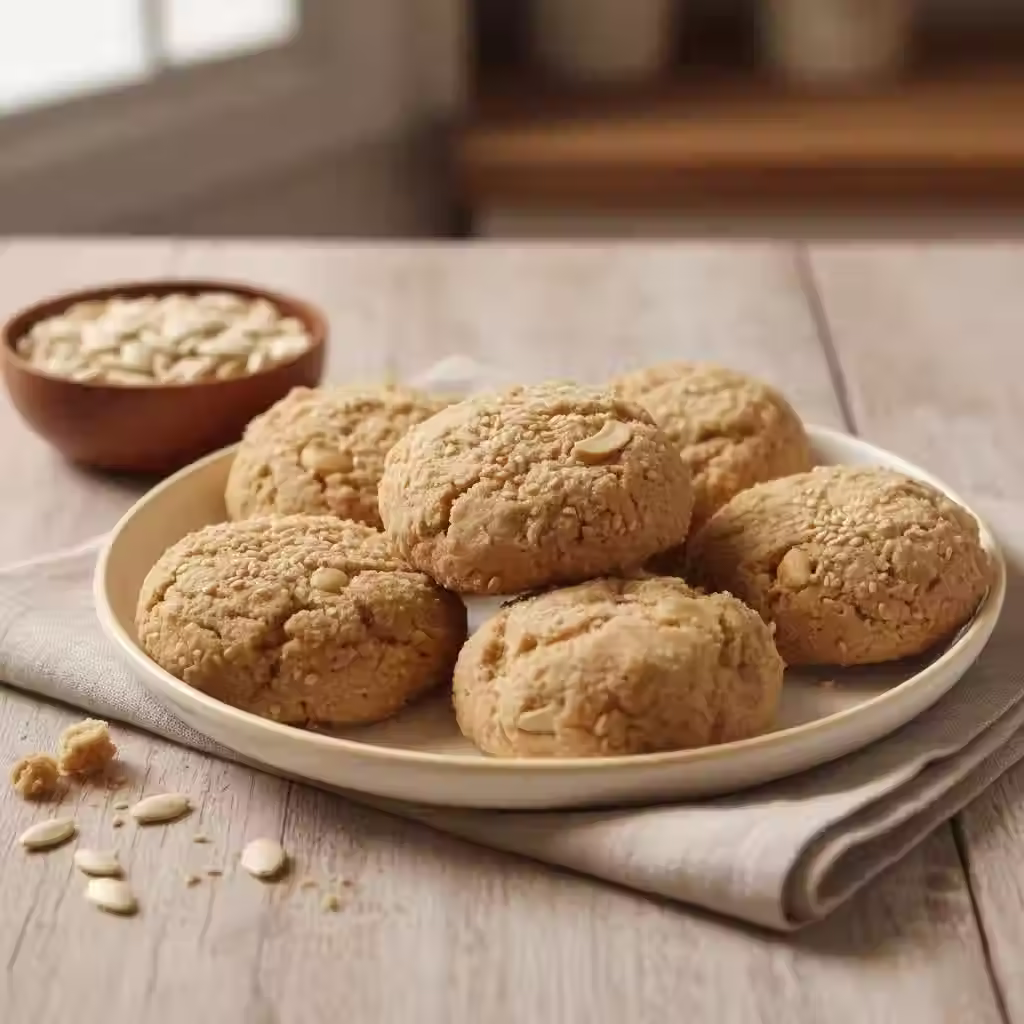 Premium Melon Seed Indian Shortbread Cookies / Magajtari Nankhatai