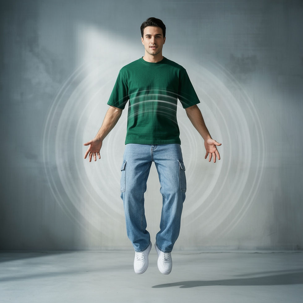 Thumbnail: BOTTLE GREEN JERSY 100% COTTON OVERSIZE T- SHIRT