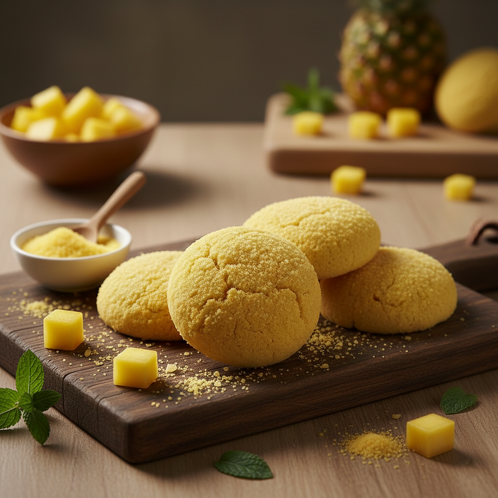 Thumbnail: Premium Pineapple Indian Shortbread Cookies / Pineapple Nankhatai