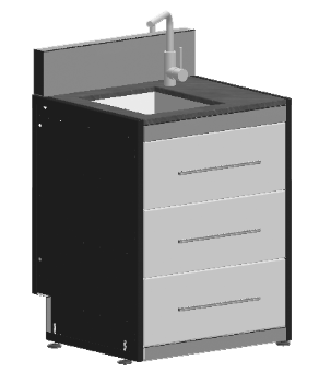 Module évier 67 -GardenPIANO
Mini crédence H. 16cm
