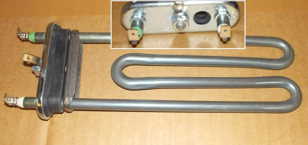 ТЭН стиральной машины BOSCH 2000W прям.с отв.L200