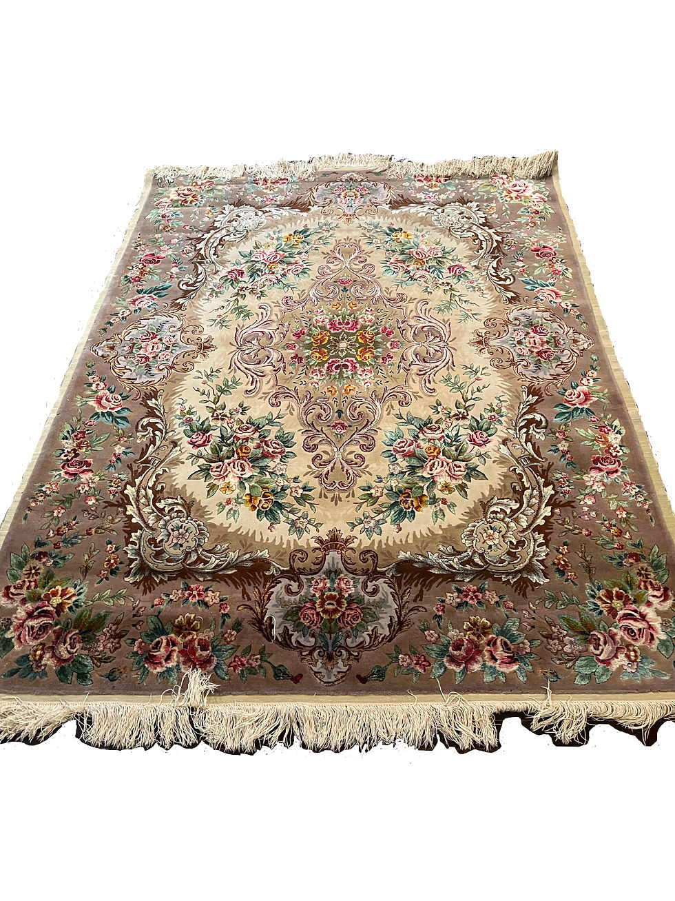 Small Wool and Silk Tabriz