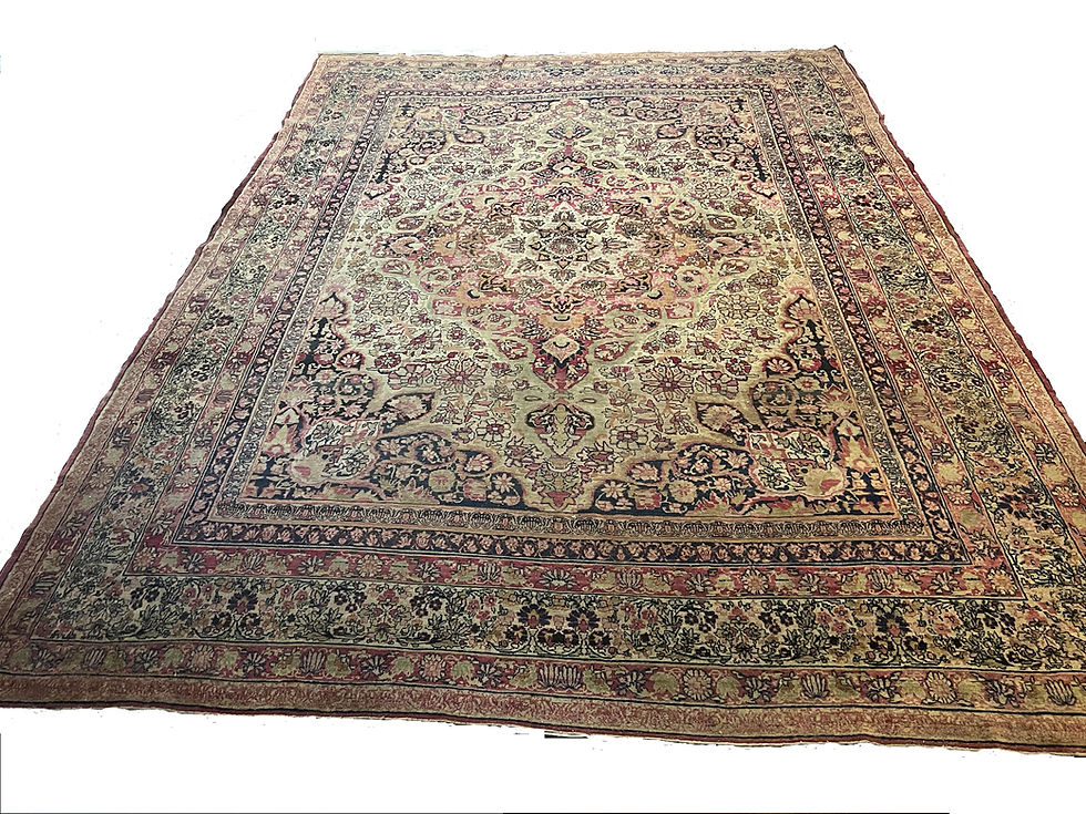 Small Brown and Green Rug