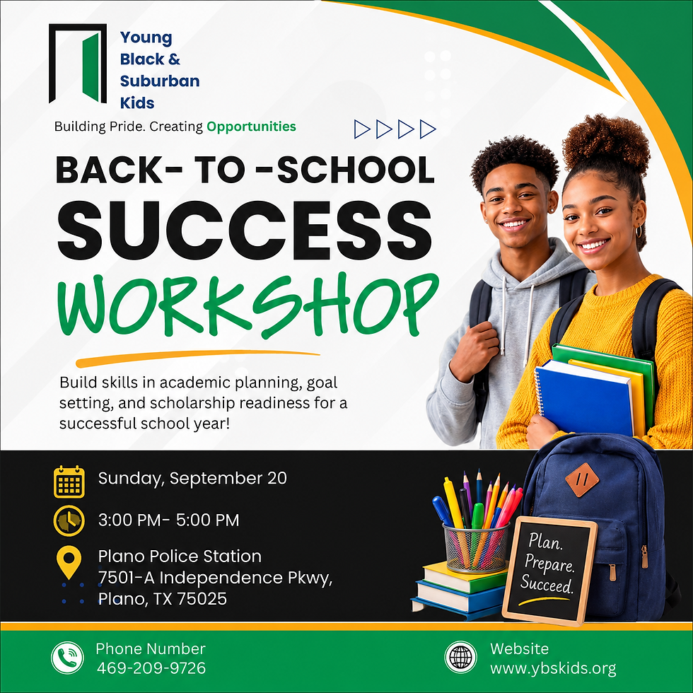 Back to School Workshop