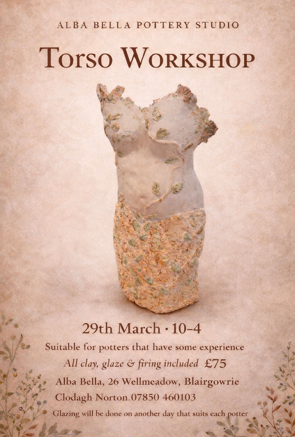 Torso pottery workshop