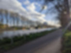 Canal Bruxelles-Charleroi,arbre, Quai de Biestebroeck, chemin de halage, eau