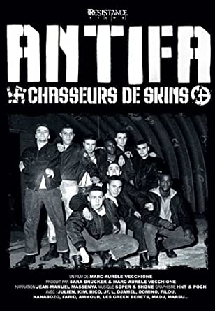 Affiche du documentaire "Antifa, chasseurs de skin" de marc-Aurèle Vecchione