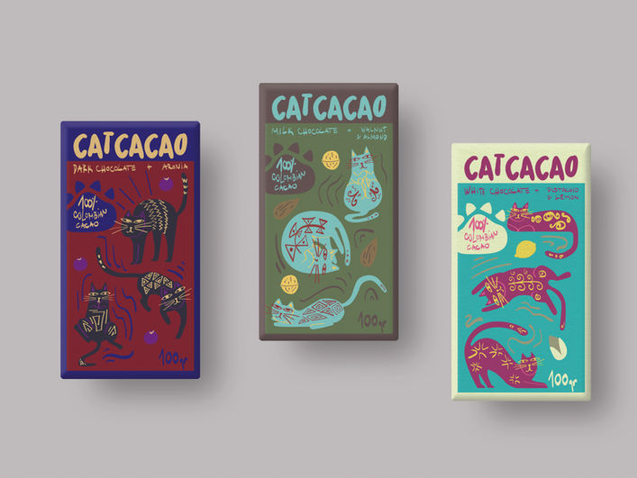 Catcacao Chocolate packagings