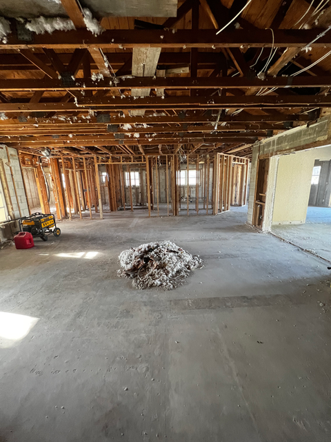 A tidy job site after All Out Demolition cleaned up