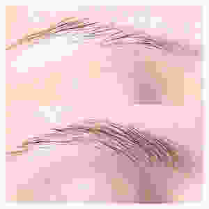 Brow lamination transforms downward growing Brows