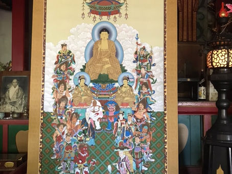 般若守護十六善神軸の勧進