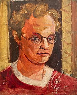 Autoportrait, 1942, huile sur panneau d'acajou, 14 x 12,5 cm (collection Ceria)
