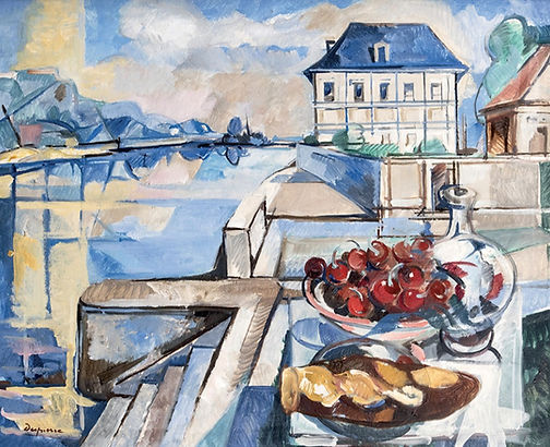 "La Seine à Vernon", 1987, huile sur toile, 60 x 73 cm (collection particulière, Paris)