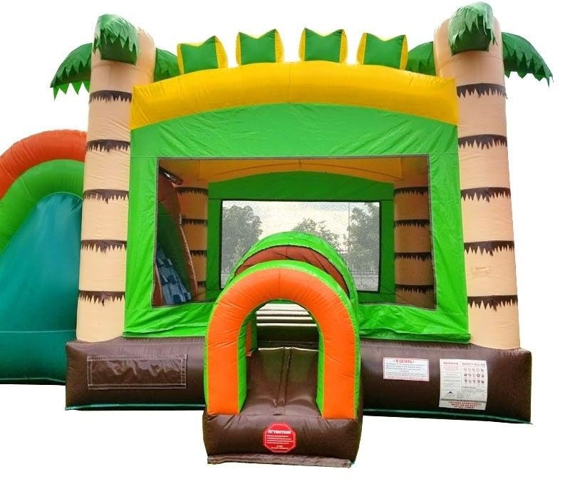 Thumbnail: WET Mega Tropical Water Slide + Bounce House Combo