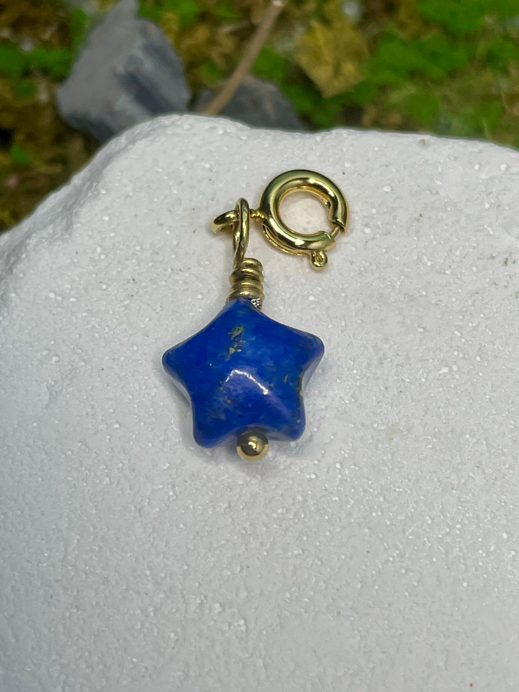 Lapis Lazuli Star Charm
